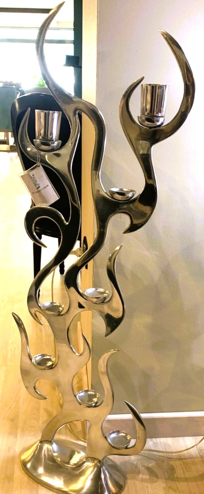 CANDELIERE/PIANTANA ARGENTO KARE - immagine 2