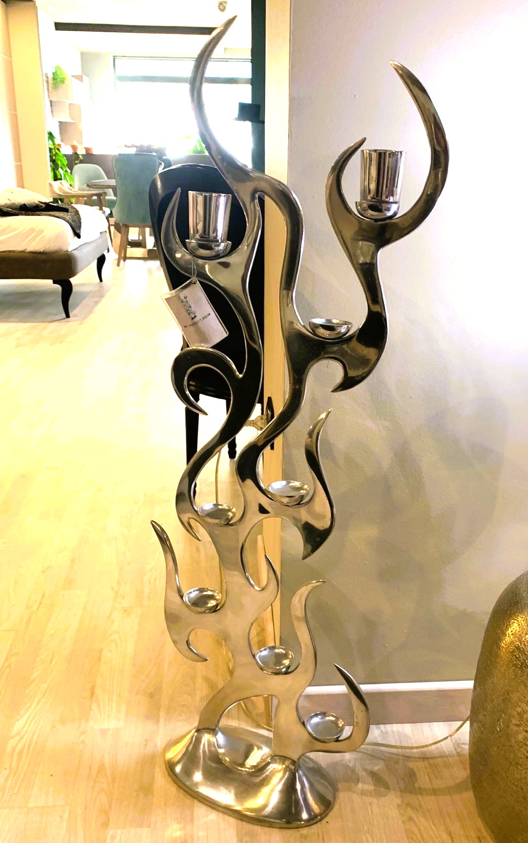 CANDELIERE/PIANTANA ARGENTO KARE - immagine 3